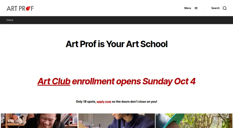 The Art Prof homepage