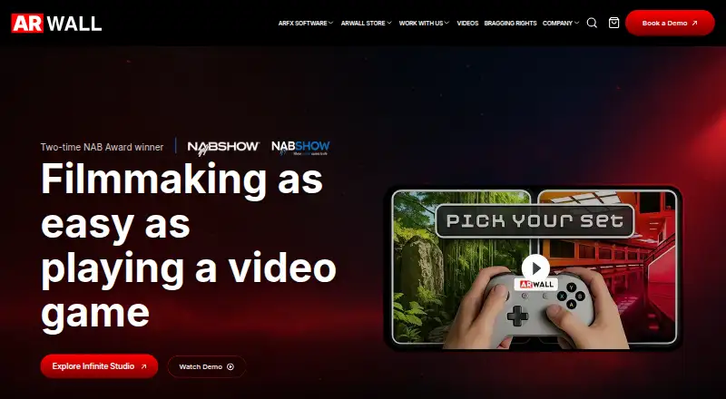 The ARFX Infinite Studio homepage