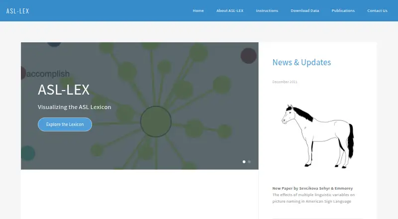 The ASL-LEX homepage