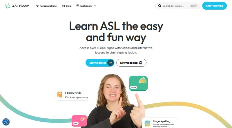 The ASL Bloom homepage