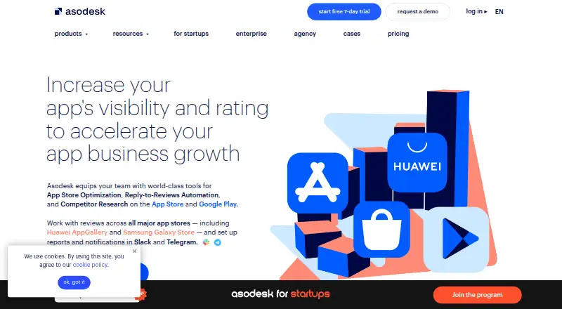 The ASOdesk homepage