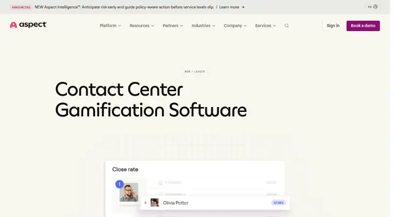 The Aspect League homepage