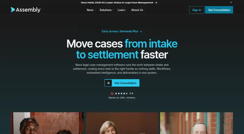 The Neos homepage