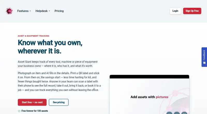The Asset Giant homepage