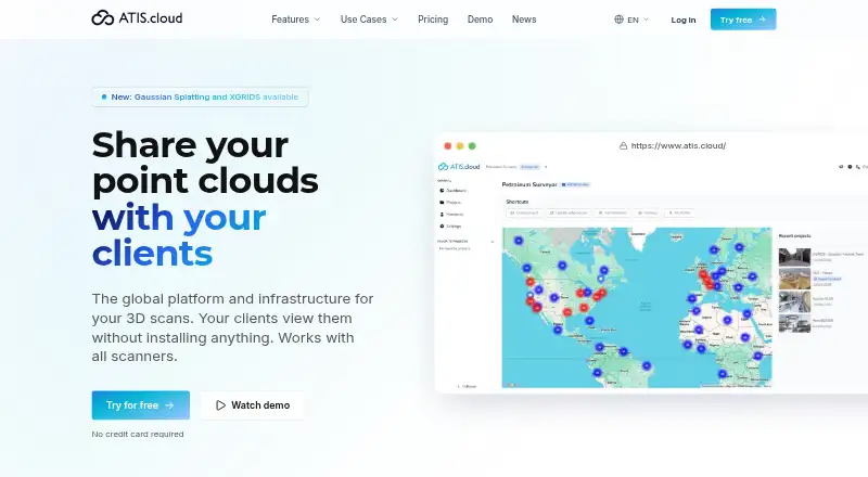 The ATIS.cloud homepage