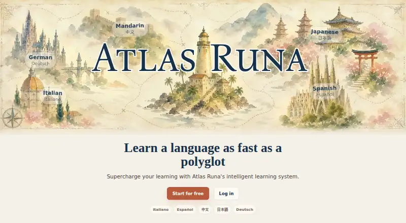 The Atlas Runa homepage
