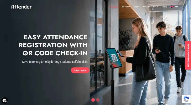 The Attender homepage