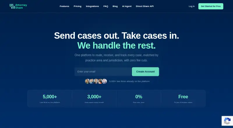 The Attorney Share homepage