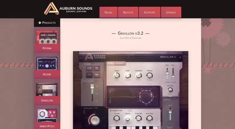 The Auburn Sounds Graillon 3 homepage