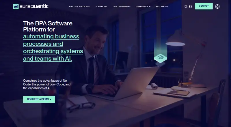The AuraQuantic homepage