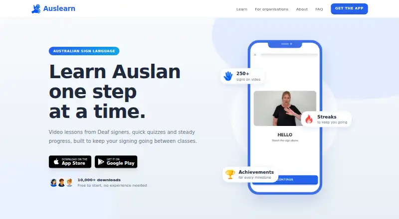 The Auslearn homepage