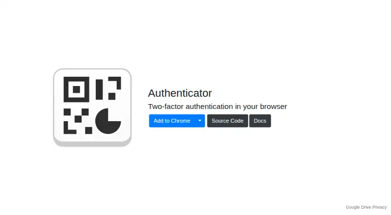 The Authenticator Extension homepage