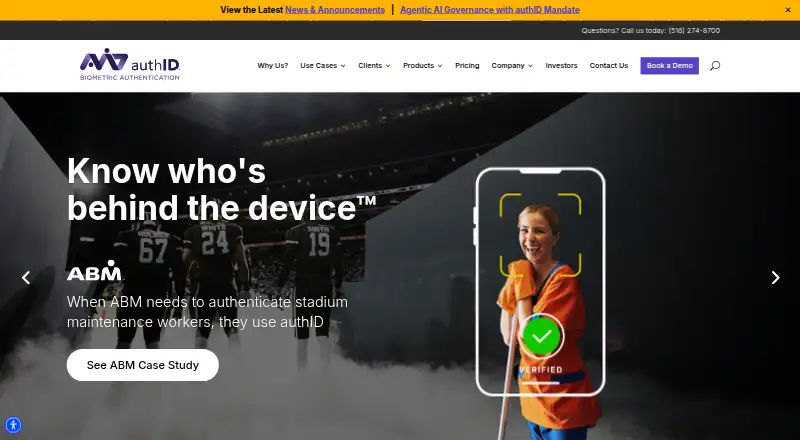 The authID homepage