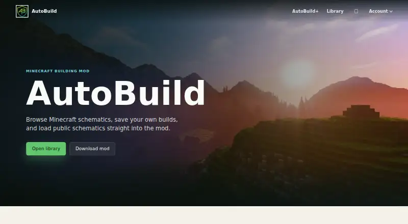 The AutoBuild homepage