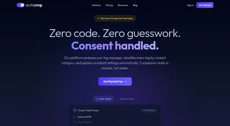 The AutoCMP homepage
