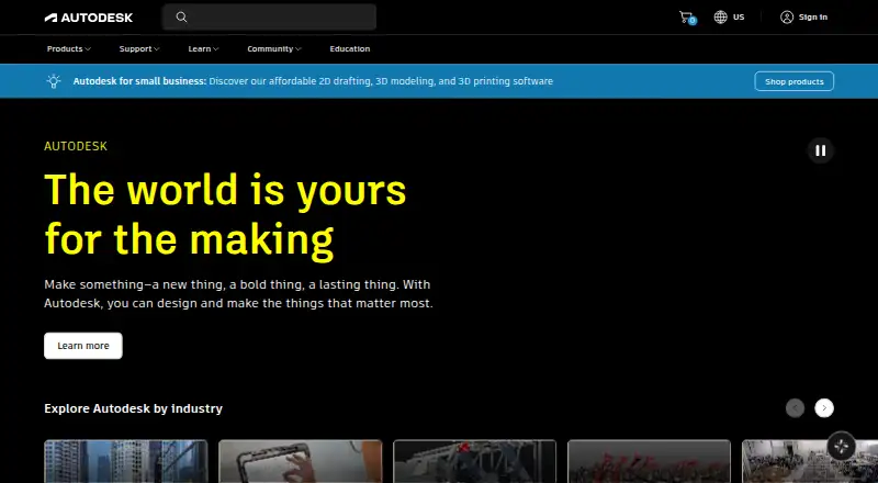 The Autodesk Lustre homepage