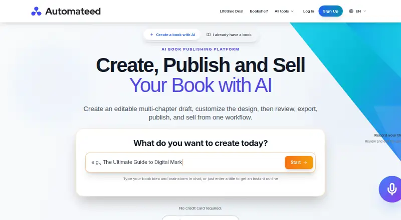 The Automateed homepage