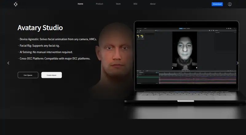 The Facegood Avatary homepage