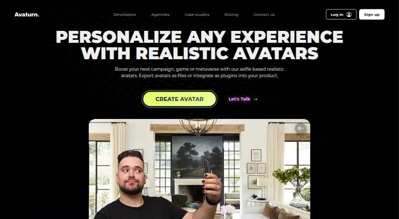 The Avaturn homepage