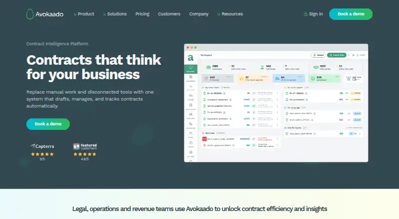 The Avokaado homepage