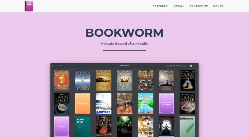 The Bookworm homepage