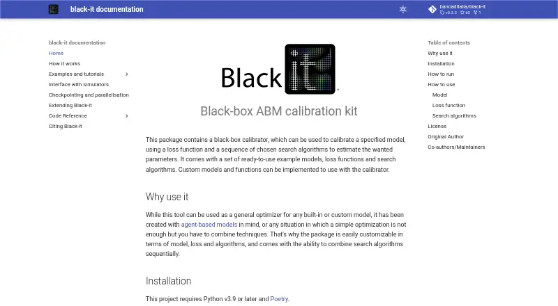 The Black-it homepage