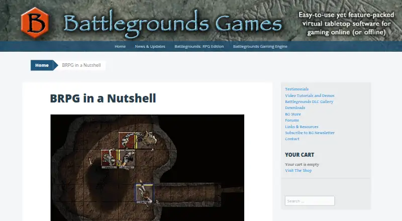 The Battlegrounds: RPG Edition homepage