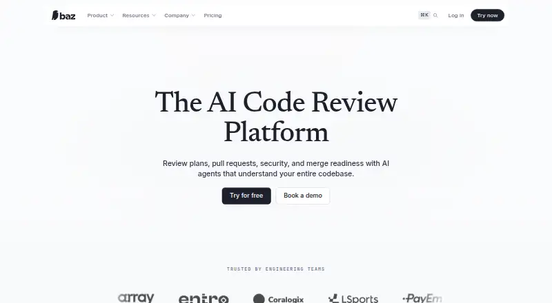The Baz homepage