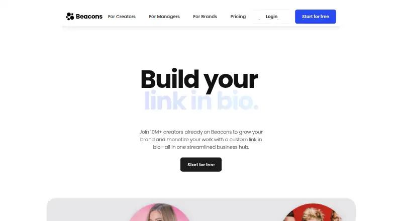 The Beacons homepage