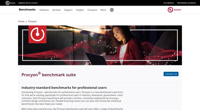 The UL Procyon homepage