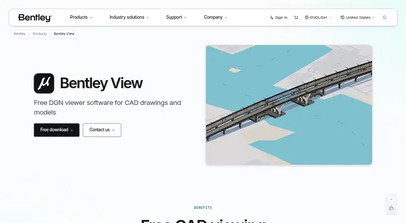 The Bentley View homepage