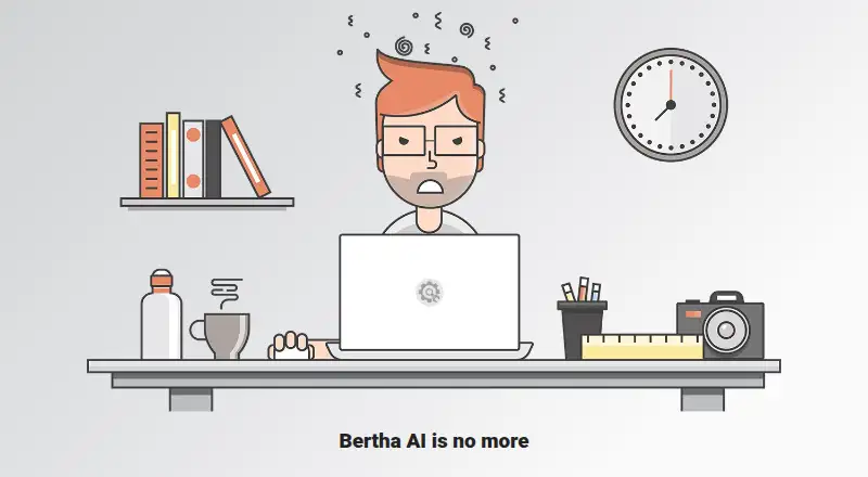 The Bertha AI homepage