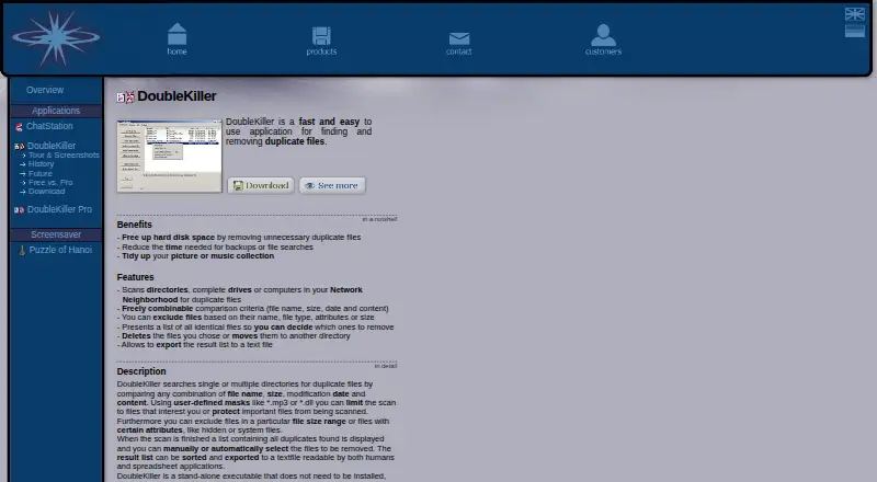 The DoubleKiller homepage