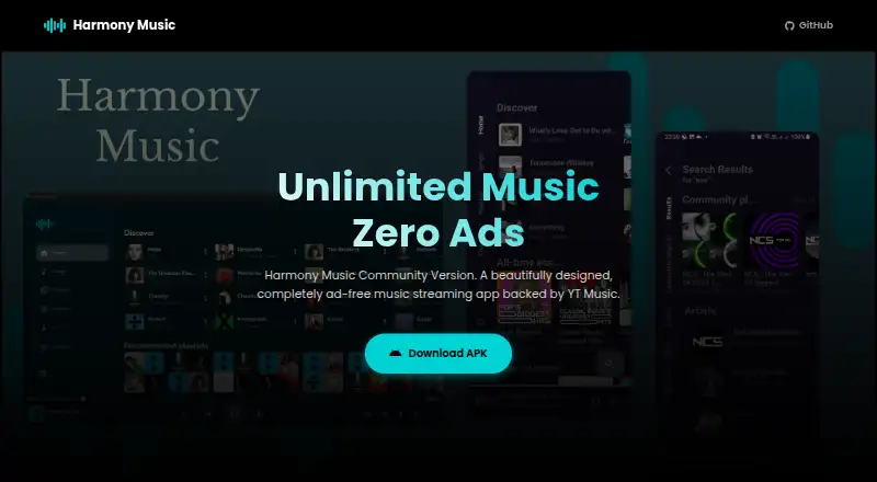 The Harmony Music homepage