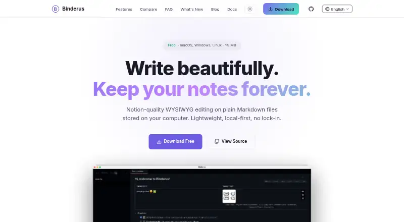 The Binderus homepage