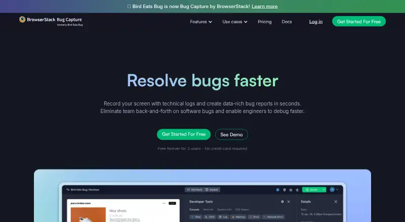 The Bird Eats Bug homepage