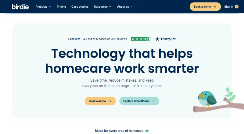 The Birdie homepage