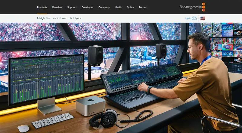 The Fairlight Live homepage