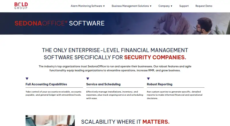 The SedonaOffice homepage