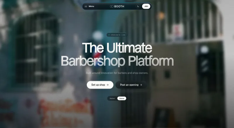 The BOOTH homepage