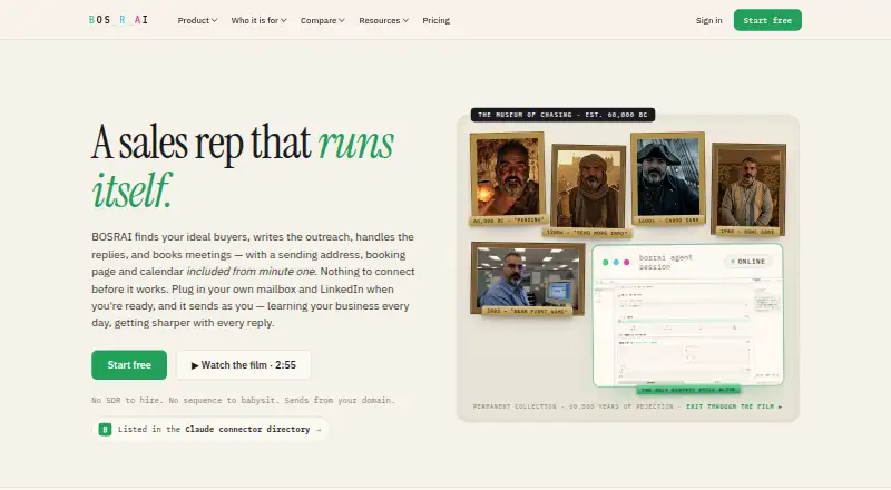 The BOSRAI homepage