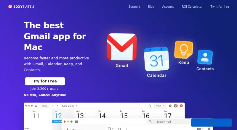 The Boxy Suite homepage