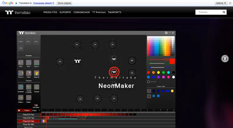 The Thermaltake NeonMaker homepage