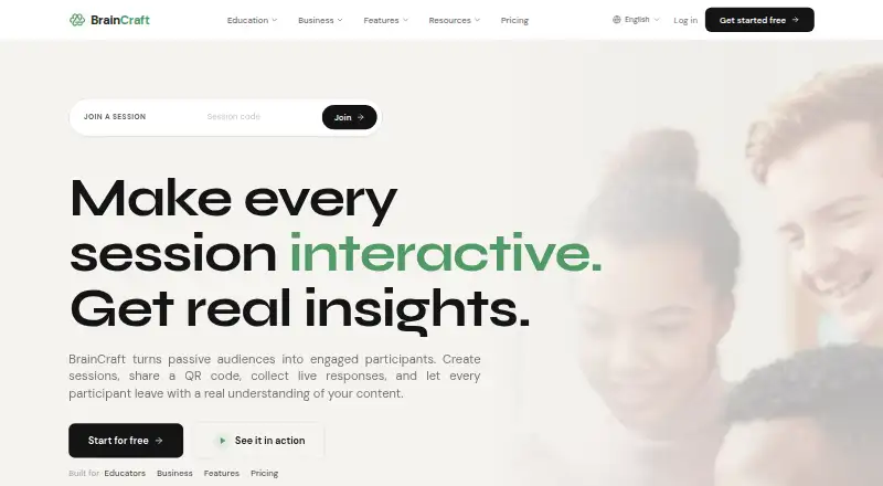 The BrainCraft homepage