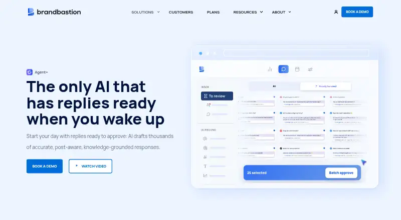 The BrandBastion Agent+ homepage