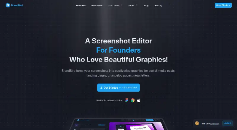 The BrandBird homepage
