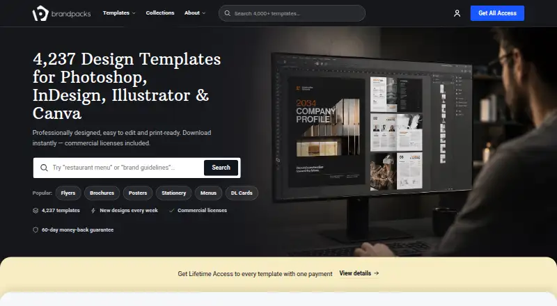 The BrandPacks homepage