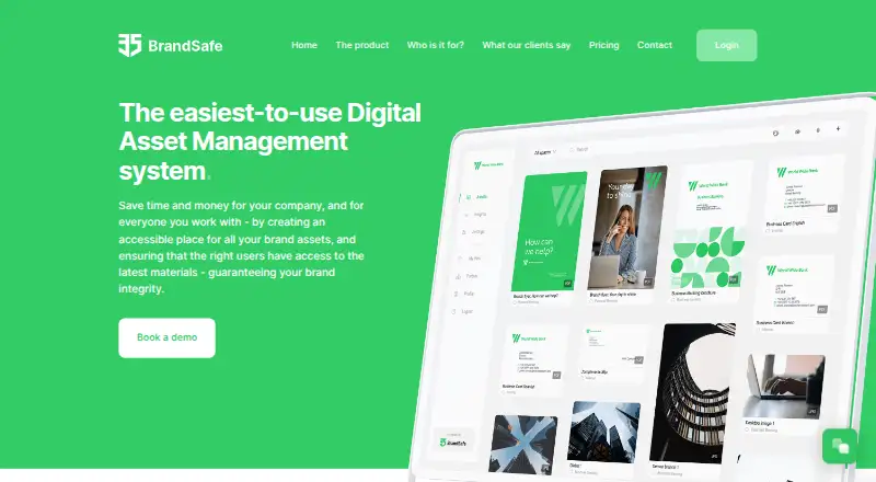 The BrandSafe homepage