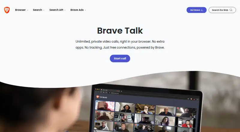 The Brave Talk homepage