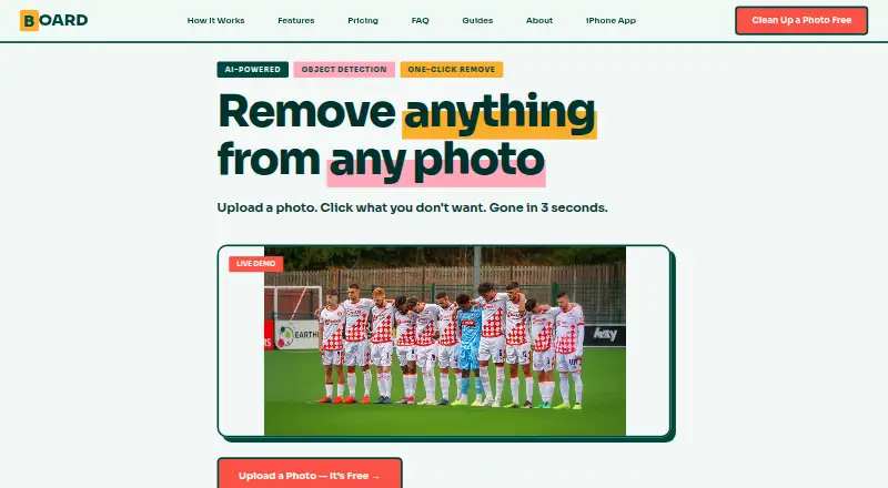 The BOARD AI Editor homepage